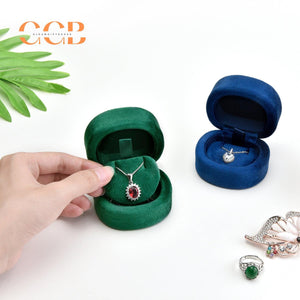 Velvet ring or pendant box – proposal ring box, anniversary gift box, elegant jewelry packaging & storage boxes, engagement box