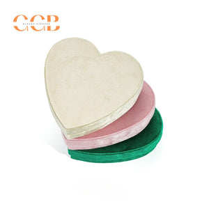 Velvet Heart Shaped Pendant Jewelry Box