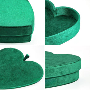Velvet Heart Shaped Pendant Jewelry Box