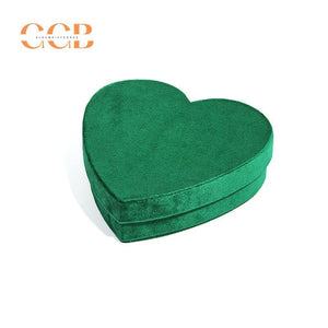 Velvet Heart Shaped Pendant Jewelry Box