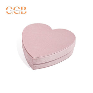 Velvet Heart Shaped Pendant Jewelry Box
