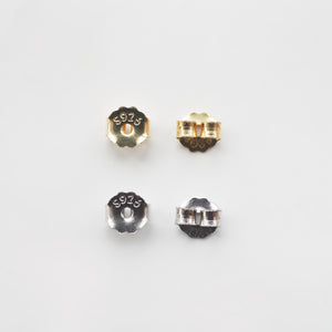 10pairs S925 sterling silver Silicone Backs Ear Stud Back Stoppers
