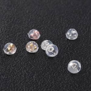 10pairs S925 sterling silver Silicone Backs Ear Stud Back Stoppers