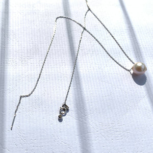 Adjustable 45cm Sterling Silver Chain for Floating Pearl Pendant Jewelry