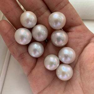 3A 1pc 13-14mm White Round Freshwater Pearl