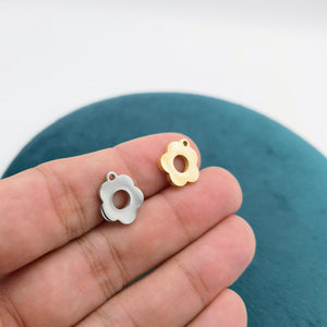 1pc Flower Stainless Steel OT Clasp