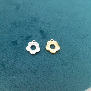 1pc Flower Stainless Steel OT Clasp