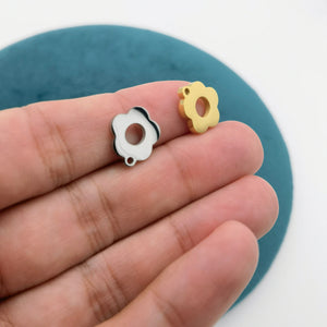 1pc Flower Stainless Steel OT Clasp