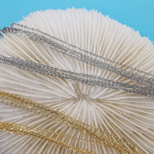 5pcs Stainless Steel Chain Necklace 45cm