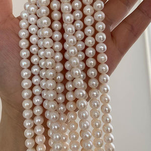 3A 3–12mm Round Freshwater Pearl Strands for Jewelry Making