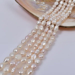 3A 3–12mm Oval Nugget Freshwater Pearl Strands