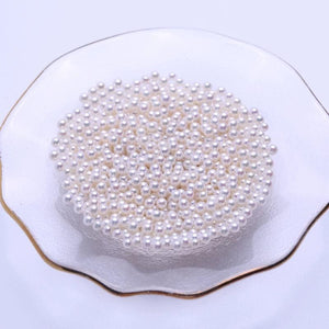 4A 1pc White Round 2-13mm Freshwater Pearls for DIY Jewelry Making and Wholesale