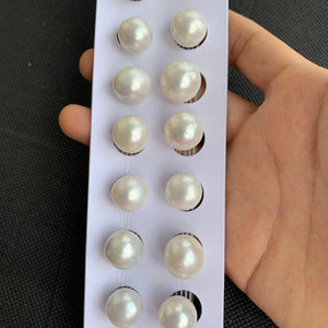 2A 1pc 12-13mm White Round Freshwater Pearl