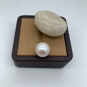 4A 1pc 13,14,15mm White Round Freshwater Pearl