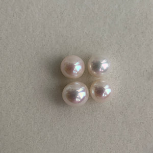 3A 1pc 6-7mm White Round Freshwater Pearl