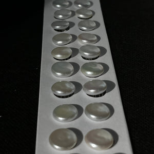 4A 2pcs 11-12mm Freshwater Coin Pearl