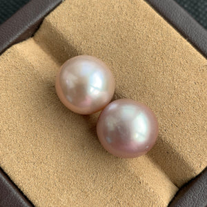 4A 1pc 12-13mm Light Purple Round Pearl