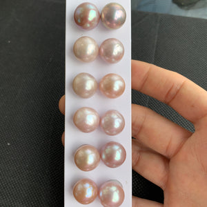 4A 1pc 12-13mm Light Purple Round Pearl