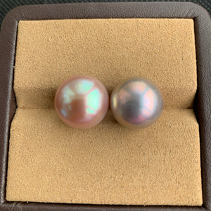 4A 1pc 12-13mm Light Purple Round Pearl