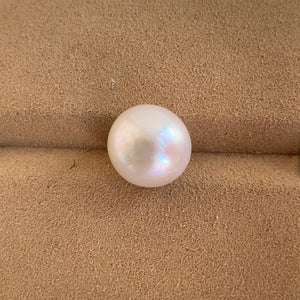 3A 1pc 12-13mm White Round Pearl