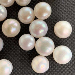 2A 1pc 10-11mm White Button Pearls