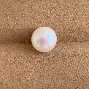 2A 1pc 9-10mm White Round Pearl