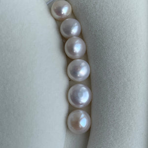 2A 1pc 10-11mm White Button Pearls