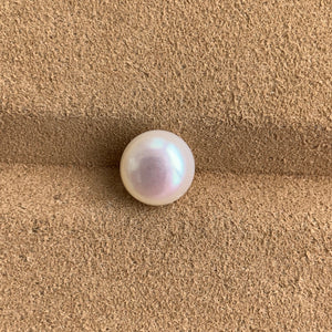 4A 1pc 6-7mm White Button Pearl
