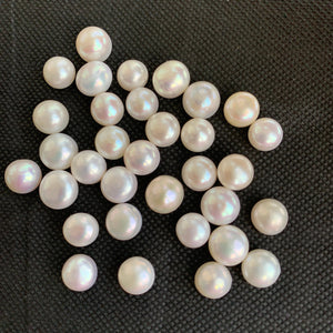 2A 1pc 10-11mm White Button Pearls