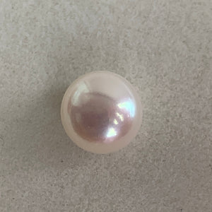 4A 1pc 6-7mm White Button Pearl