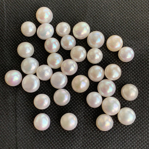 2A 1pc 10-11mm White Button Pearls