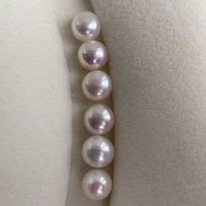 4A 1pc 6-7mm White Button Pearl