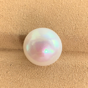 4A 1pc 14-15mm White Round Pearl