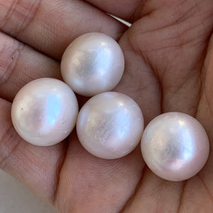 4A 1pc 14-15mm White Round Pearl