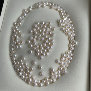 4A 1pc 6-7mm White Button Pearl