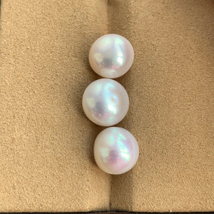 2A 1pc 10-11mm White Button Pearls