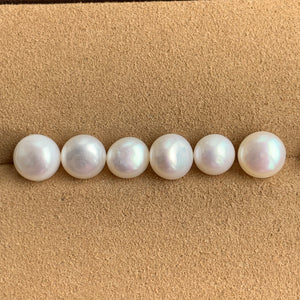 4A 1pc 6-7mm White Button Pearl