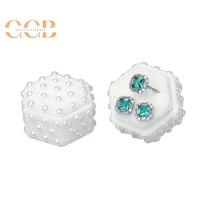 Pearl velvet ring jewelry box