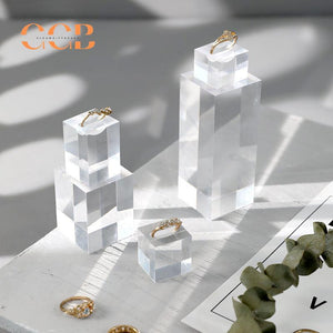 Acrylic Ring Display Stand Set for Jewelry Retail and Organization