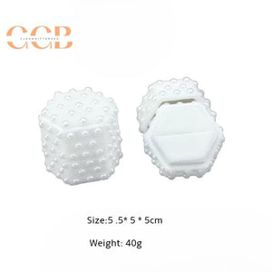 Pearl velvet ring jewelry box