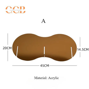 Brown Acrylic Necklace Display Stand for Jewelry Retail Organization