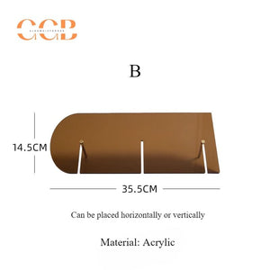 Brown Acrylic Necklace Display Stand for Jewelry Retail Organization