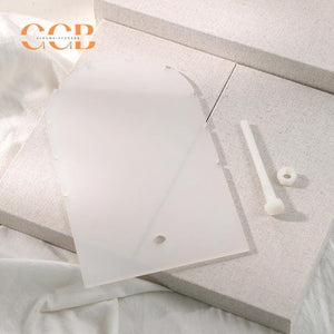 White Acrylic Necklace Display Stand for Jewelry Retail Organization