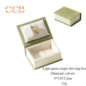 New story book pu leather book-shaped jewelry gift box