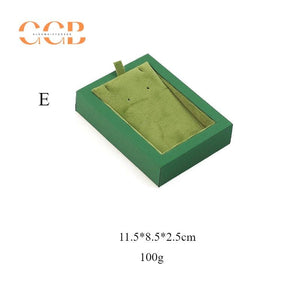 Green Velvet Jewelry Tray Organizer for Necklaces Rings Earrings