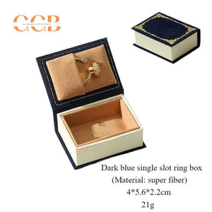 New story book pu leather book-shaped jewelry gift box
