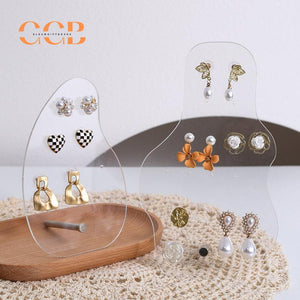 Black Acrylic Earring Display Stand for Jewelry Store Organization