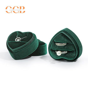 Velvet Heart Ring Box