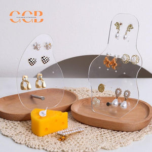 Black Acrylic Earring Display Stand for Jewelry Store Organization