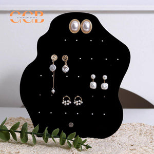 Black Acrylic Earring Display Stand for Jewelry Store Organization